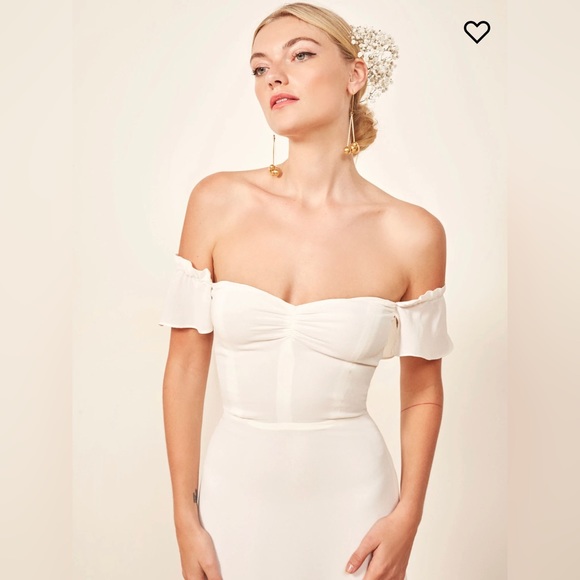 Reformation Butterfly Dress Ivory (Tailored smaller from size 8) - Picture 2 of 14